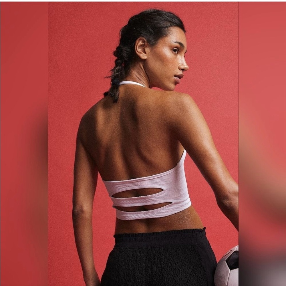 Free People Movement Happiness Runs Strappy Back Halter XS/S - Picture 2 of 9